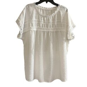 Unbranded Women’s Lace Trim Blouse